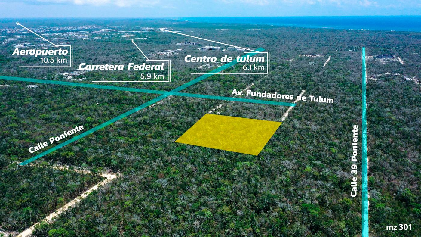 Terreno en Tulum · Región 15, Lote 301, Terreno